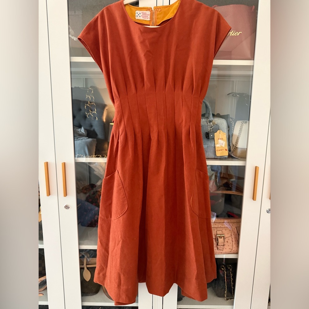 VTG VOGUE AMERICAN DESIGNER ORIGINAL DRESS size M
